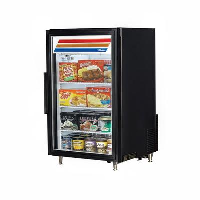 True GDM-07F-HC~TSL01 24 1/8" 1 Section Display Freezer w/ Swing Door - Rear Mount Compressor, Black, 115v, Rear-Mount Compressor | True Refrigeration