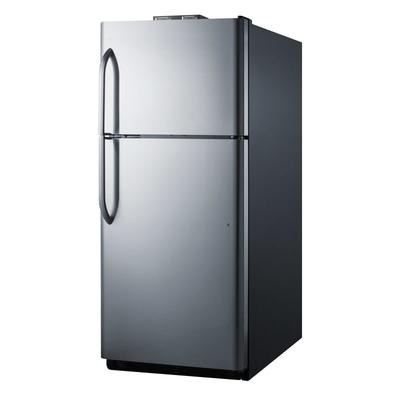 Summit BKRF21SS 30" Break Room Refrigerator/Freezer - Black/Stainless, 115v, Silver
