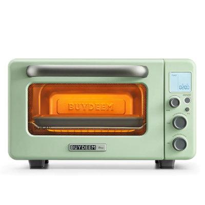 Buydeem Toaster Oven Stainless Steel in Gray/Green/White | 12.1 H x 15.7 W x 9.3 D in | Wayfair BD-T10-COG