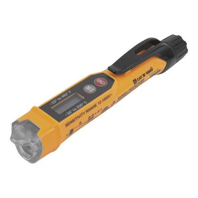 Klein Tools 12V - 1000V Non-Contact Voltage Tester Pen with Infrared Thermometer NCVT-4IR
