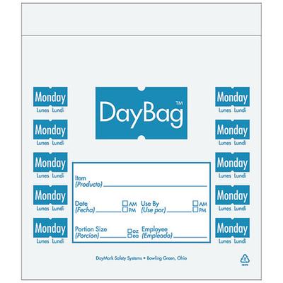 DAYMARK 112378 Day Portion Bag,Monday,PK2000