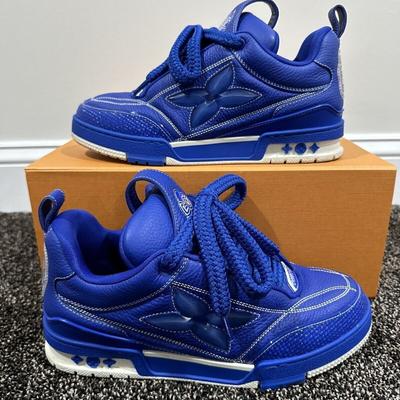 Nike Shoes | Louis Vuitton Lv Skate Blue Sneaker Trainers 1abz75 2023 | Color: Blue | Size: 11