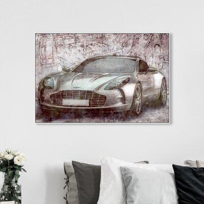 Williston Forge Automobiles the Machine Sports Car - Painting Print Canvas in White/Brown | 36 H in | Wayfair 5965E3BA85A14B3FBD4A3D6219027595