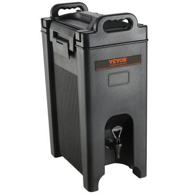 VEVOR Insulated Hot & Cold Beverage Dispenser Server 5 Gallon Food-grade LDPE in Black | 25.8 H x 10.1 W in | Wayfair YLHLQQFX5JL08WNJSV0