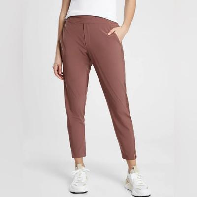 Athleta Pants & Jumpsuits | Athleta Brooklyn Ankle Pant In Hearth Rose Pink | Color: Pink/Tan | Size: 12