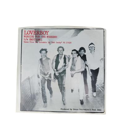 Columbia Media | Loverboy - Working For The Weekend / Emotional - Vinyl 45rpm Columbia Records | Color: Black | Size: Os