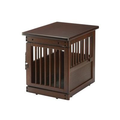 Richell Wooden End Table Pet Crate Wood in Brown | 20 H x 18 W x 24 D in | Wayfair 80004
