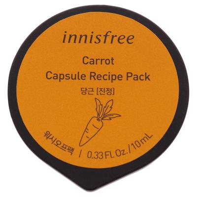 Capsule Recipe Pack Mask - Carrot by Innisfree for Unisex - 0.33 oz Mask