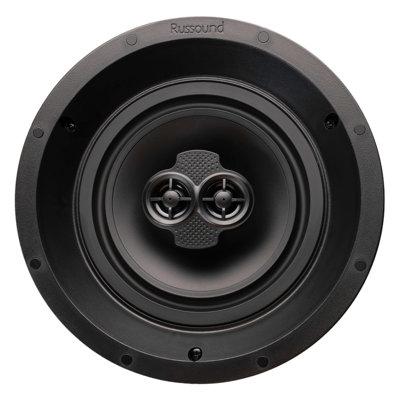 Russound In Ceiling All-Purpose Performance Single Point Stereo Loudspeaker in Black | 3.98 H x 9.37 W x 9.37 D in | Wayfair RUSIC610T