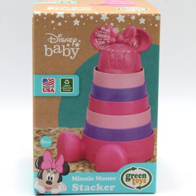 Disney Toys | Disney Baby Minnie Mouse Stacker Toy 7 Pink Purple Stacking Pieces By Green Toys | Color: Green/Pink/Purple | Size: Osbb