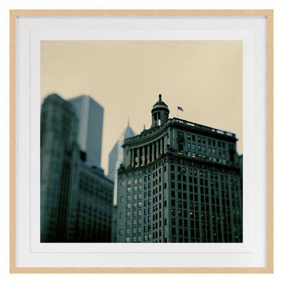 Grand Image Home Wrigley Building by Alicia Bock - Single Picture Frame Print on Paper in Green | 20 H x 1.25 D in | Wayfair 124605_P_20x20_M