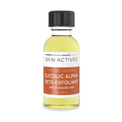 Skin Actives Scientific Texture Renewal Glycolic Alpha-Beta Exfoliant - 2% Glycolic Acid - 1 oz