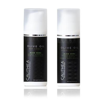 Calithea Skincare Olive Oil & Aloe Vera Intense Hydration Day Cream & Night Cream Set
