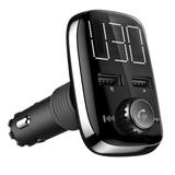 Fresh Fab Finds Wireless FM Transmitter / Dual USB Charger / Hand-Free Call / MP3 Player / AUX Input / TF Card & USB Flash Drive support - Black
