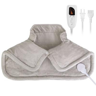Fresh Fab Finds 22.4x16.3in Large Weighted Heating Pad for Neck and Shoulders Electric Fast Heating Mat Neck Wrap Cushion Pain Relief with 6 Temperature Settings 4 Ti