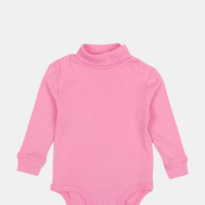 Leveret Baby Cotton Turtleneck Bodysuit - Pink - 3-6M