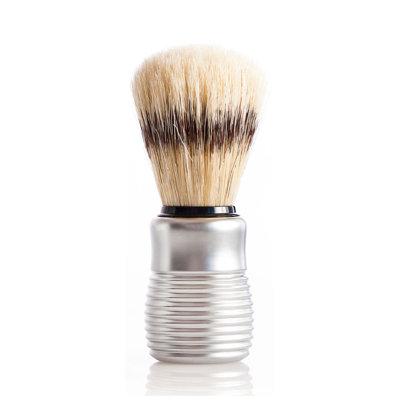Design Imports Men's Shave Brush, Leather in Gray | Wayfair 29505BR1
