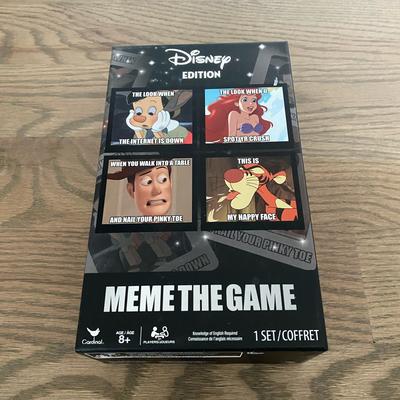 Disney Toys | Disney Edition Meme The Game Card Trivia Game Nwt | Color: Black/White | Size: Osg