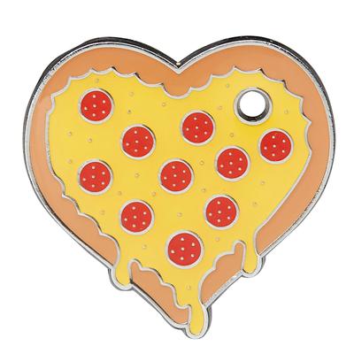 Pizza My Heart Pet ID Tag, Standard, Multi-Color