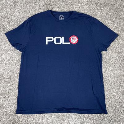Polo By Ralph Lauren Shirts | Polo Ralph Lauren || Tokyo 2020 Olympics Tee Size Xl | Color: Blue/White | Size: Xl