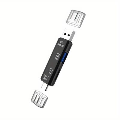 5 In 1 Multifunction Otg Micro Reader Flash Drive Smart Memory Card Reader Type C Card Reader Usb 2.0 For Usb Micro Sd Adapter