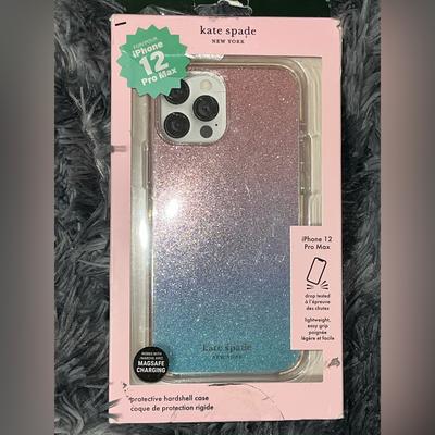 Kate Spade Cell Phones & Accessories | Kate Spade Iphone 12 Pro Max Blue Pink Ombr Case Nib Nwt | Color: Blue/Pink | Size: Os