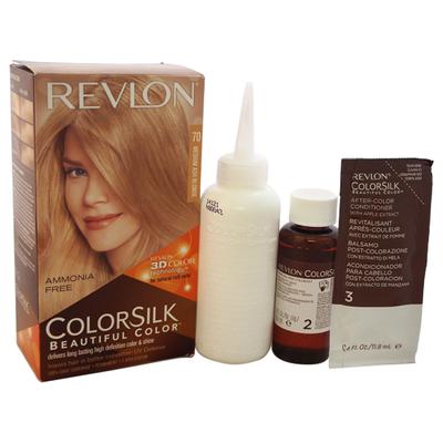 colorsilk Haircolor #70 Medium Ash Blonde 7A by Revlon for Unisex - 1 Application Hair Color