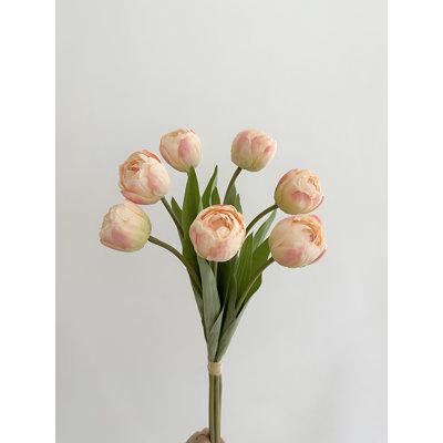 Primrue Tulip Arrangement in Vase | 18.11 H x 6.69 W x 6.69 D in | Wayfair 1550B25604C94BC4844807E7A2E2D0DC