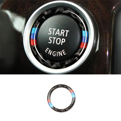 Car 1 Button Start Decorative Ring, Carbon Fiber 1 Button Start Decorative Ring For Bmw3 E90/e92/e93
