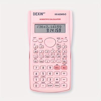 1pc Dexin Kk-82ms-d (battery Model) Full Color Multi-function Calculator, Special For Exams, Scientific Computer, Function Calculator, 4 Colors Available, 240 Functions, Large Screen,