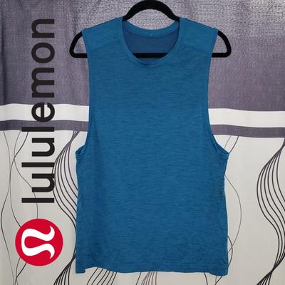 Lululemon Athletica Shirts | Lululemon Men's Metal Vent Tech Muscle Workout Tank Top | Color: Blue | Size: M