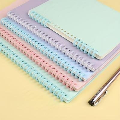 2pcs/5pcs Pack A4 Loose-leaf Document Binding Ring 30 Holes Loose-leaf Clip Plastic Adhesive Coil Pack B5 Hand Account Loose-leaf Coil Ring Detachable