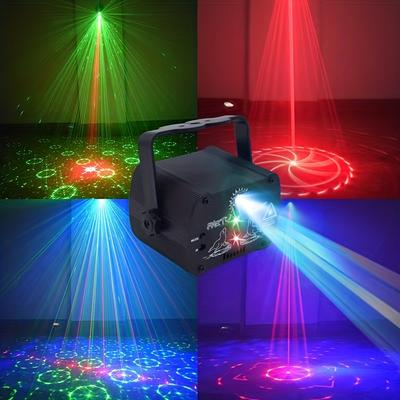 Party Lights Dj Disco Lights, Multi-mode Voice Activated Laser Lights Flash Stage Light Projector For Home Indoor And Outdoor Party Birthday Decorations Club Dance Karaoke Halloween Christmas Day Show