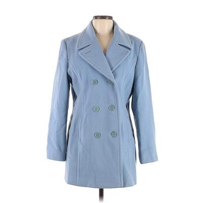 Marvin Richards Wool Coat: Blue Jackets & Outerwear - Women's Size Medium