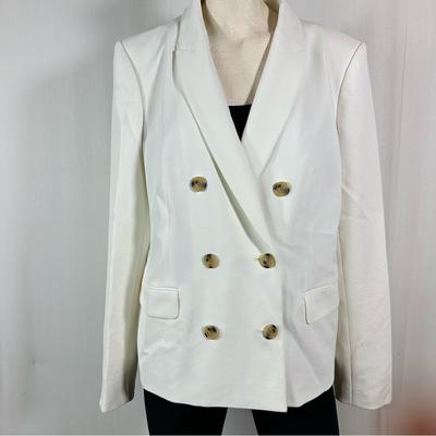 J. Crew Jackets & Coats | J Crew New Double Breasted White Blazer Sz 14 | Color: White | Size: 14