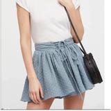 Free People Shorts | Free People Meet Your Match Blue Skort Shorts S | Color: Blue/White | Size: Xs