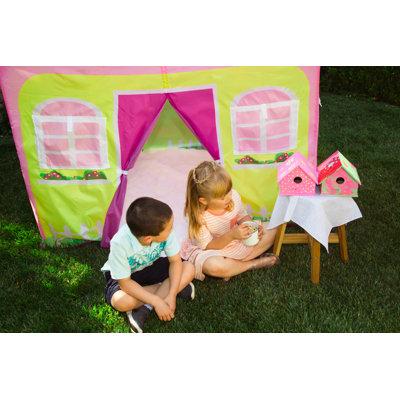 Pacific Play Tents Cottage Play Tent Polyester in Brown/Green/Indigo | 58 H x 58 W x 48 D in | Wayfair 60600