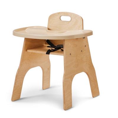 Jonti-Craft ThriftyKYDZ® Classroom Feeding Chair Wood in Brown/Yellow | 25.5 H x 16 W x 18.5 D in | Wayfair 6805TK