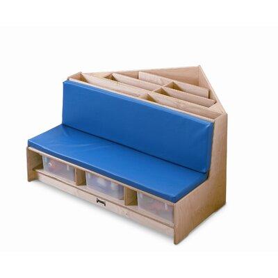 Jonti-Craft® Reading Bench, Solid Wood in White | 23.5 H x 42 W x 39.5 D in | Wayfair 53430JC
