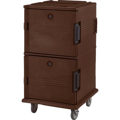 Cambro Hot Box | UPC1600SP131 Dark Brown Camcart Ultra Pan Carrier - Front Load Tamper Resistant