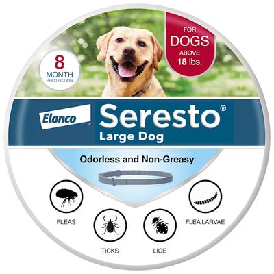 Seresto Vet-Recommended Flea & Tick Prevention Collar for Large Dogs, Count of 1, 1 CT, Gray