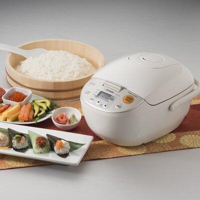 Zojirushi Micom Rice Cooker & Warmer, Beige, Made in Japan Plastic | 8.675 H x 10.5 W x 14.675 D in | Wayfair NL-AAC10-CA