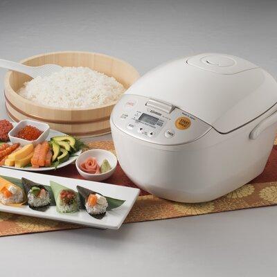 Zojirushi Micom Rice Cooker & Warmer, Beige, Made in Japan Plastic | 10 H x 11.875 W x 15.75 D in | Wayfair NL-ACC18-CA