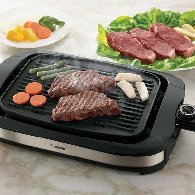 Zojirushi Indoor Electric Grill, Stainless Black Ceramic, Size 3.5 H x 20.75 D in | Wayfair EB-DLC10
