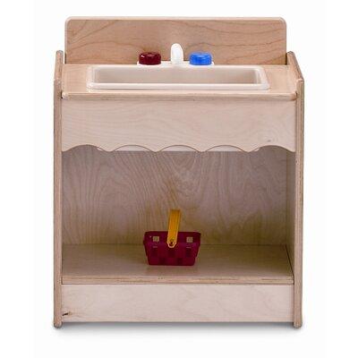 Jonti-Craft® Play Sink Kitchen Set Manufactured Wood in Brown/White | 21.5 H x 18 W x 13.5 D in | Wayfair 2078JC