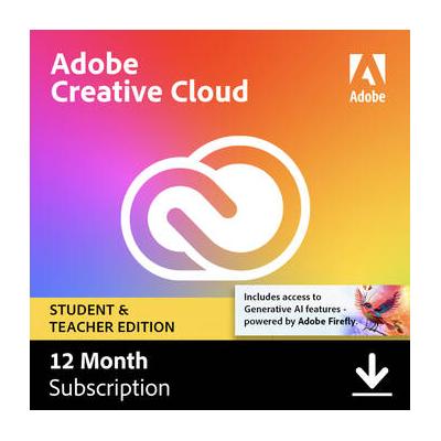 Adobe Creative Cloud (12 Month Subscription, Download, Student and Teacher Editio 61101764