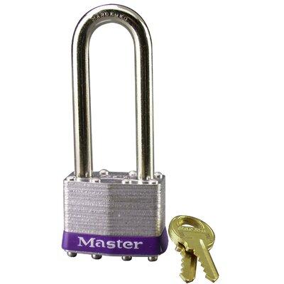 Master Lock Company Laminated No. 1 Long Shackle Padlock, Steel, Size 1.56 H x 3.5 W x 1.28 D in | Wayfair 1DLJ