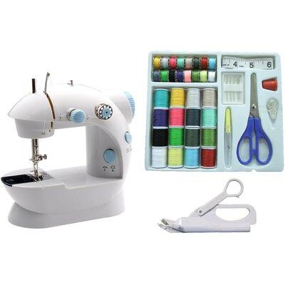 Michley Electronics Mini Sewing Machine Kit, Size 7.7 H x 8.3 W x 4.5 D in | Wayfair LSS-202C