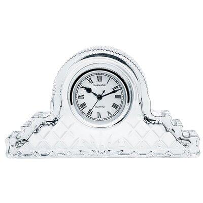 Godinger Silver Art Co Dublin Crystal Mantle Clock Crystal | 6.6 H x 11.8 W x 2 D in | Wayfair 2680