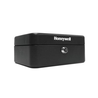 Honeywell Convertible Steel Cash & Key Box in Black | 3.5 H x 7.9 W x 6.6 D in | Wayfair 6111